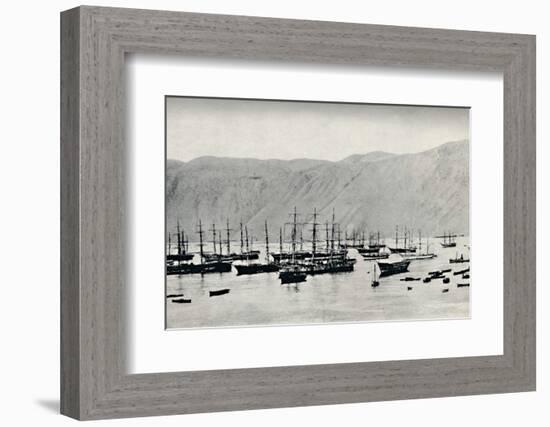 'Ship Awaiting Cargoes of Nitrate at Iquique', 1911-Unknown-Framed Photographic Print