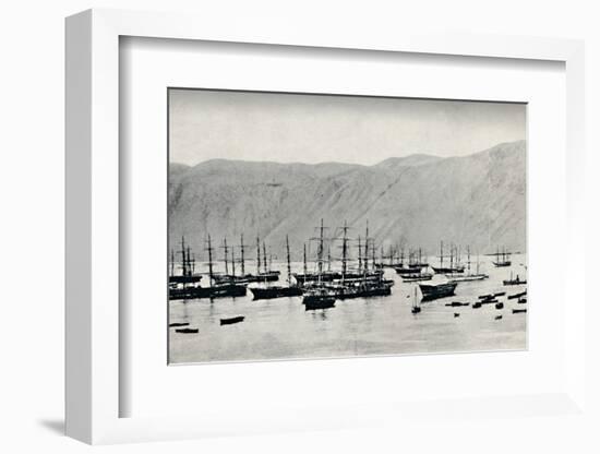 'Ship Awaiting Cargoes of Nitrate at Iquique', 1911-Unknown-Framed Photographic Print