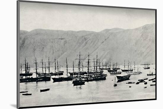 'Ship Awaiting Cargoes of Nitrate at Iquique', 1911-Unknown-Mounted Photographic Print