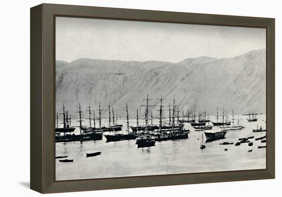 'Ship Awaiting Cargoes of Nitrate at Iquique', 1911-Unknown-Framed Stretched Canvas