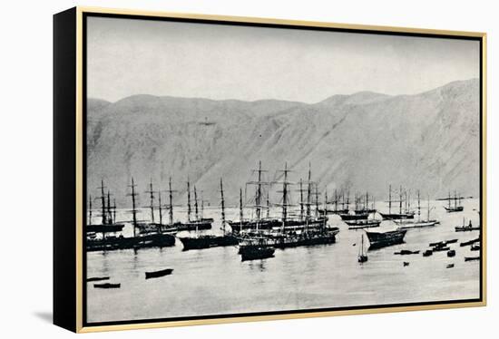 'Ship Awaiting Cargoes of Nitrate at Iquique', 1911-Unknown-Framed Stretched Canvas