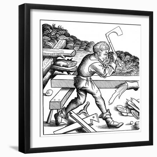 Ship Carpenter, 15th Century-Pierre Wolgmuth-Framed Giclee Print