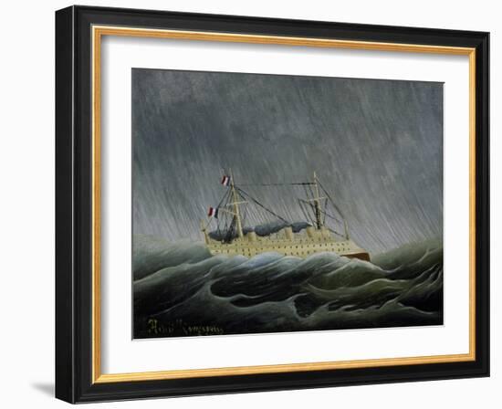 Ship in a Storm-Henri Rousseau-Framed Giclee Print