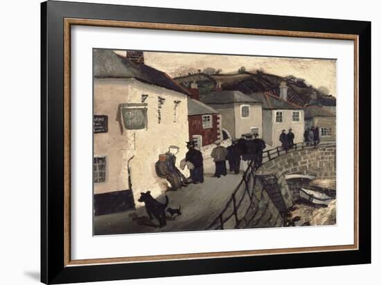 Ship Inn, Mousehole, 1930 (Oil on Board)-Christopher Wood-Framed Giclee Print