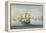 Ship Mount Vernon of Salem Outrunning a French Fleet-Michele Felice Corne-Framed Premier Image Canvas