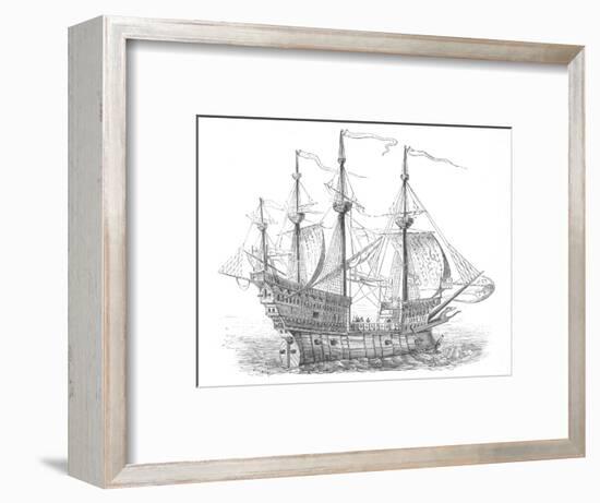 'Ship of Henry VIII', c1880-Unknown-Framed Giclee Print