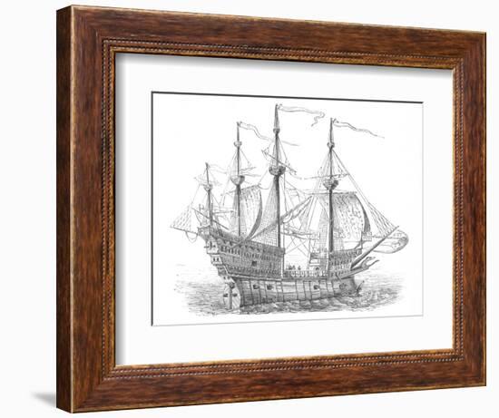 'Ship of Henry VIII', c1880-Unknown-Framed Giclee Print