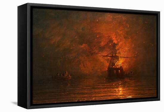 Ship on Fire, 1873-Francis Danby-Framed Premier Image Canvas