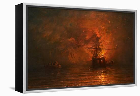 Ship on Fire, 1873-Francis Danby-Framed Premier Image Canvas