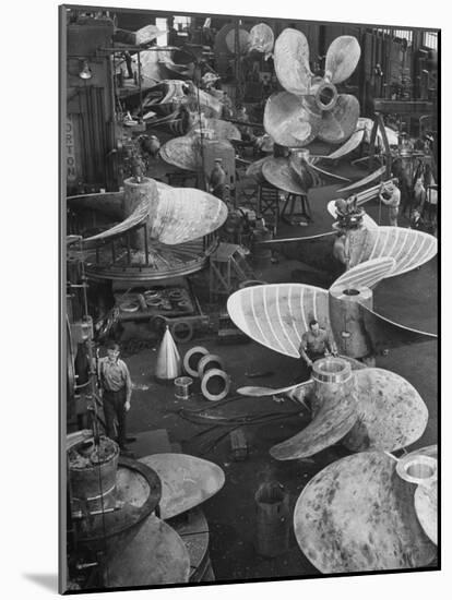 Ship Propellors, Bethlehem Steel-Andreas Feininger-Mounted Photographic Print