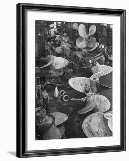 Ship Propellors, Bethlehem Steel-Andreas Feininger-Framed Photographic Print