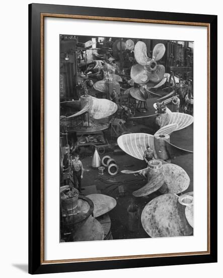 Ship Propellors, Bethlehem Steel-Andreas Feininger-Framed Photographic Print