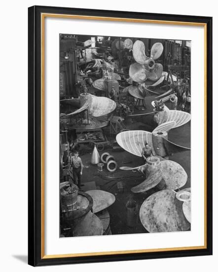 Ship Propellors, Bethlehem Steel-Andreas Feininger-Framed Photographic Print