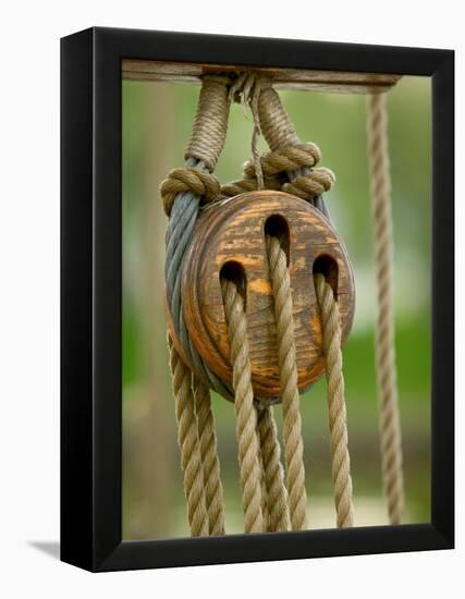 Ship Rigging, Lubeck, Germany-Russell Young-Framed Premier Image Canvas