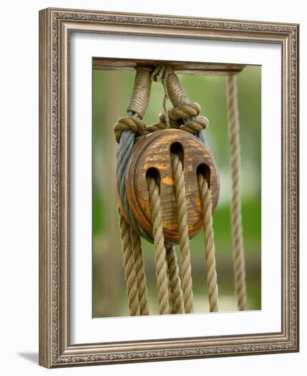 Ship Rigging, Lubeck, Germany-Russell Young-Framed Photographic Print