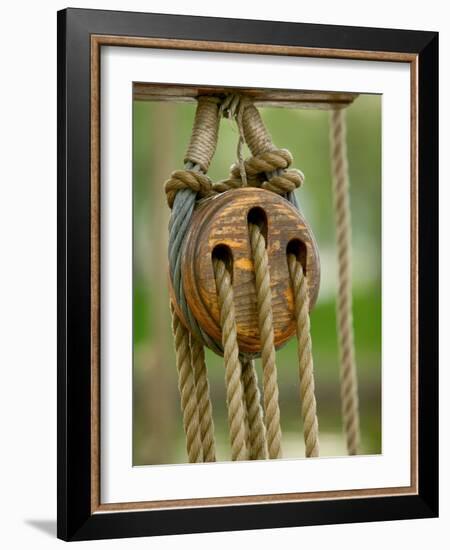 Ship Rigging, Lubeck, Germany-Russell Young-Framed Photographic Print