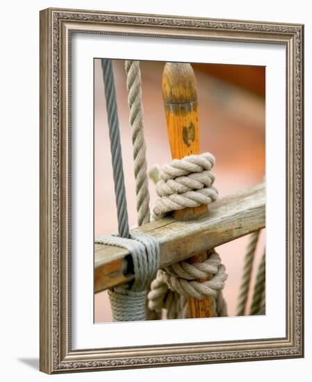 Ship Rigging, Lubeck, Germany-Russell Young-Framed Photographic Print