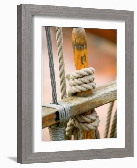 Ship Rigging, Lubeck, Germany-Russell Young-Framed Photographic Print