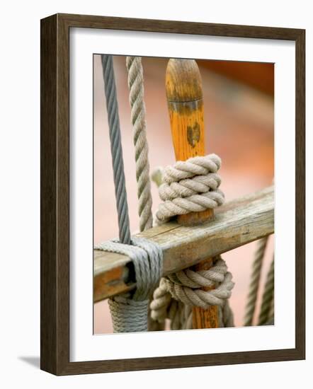 Ship Rigging, Lubeck, Germany-Russell Young-Framed Photographic Print