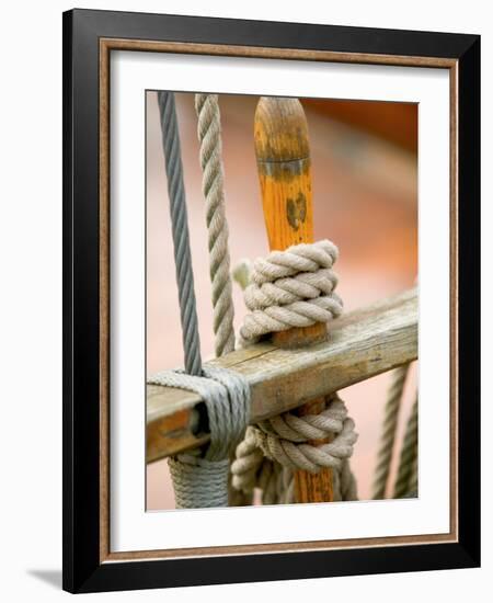 Ship Rigging, Lubeck, Germany-Russell Young-Framed Photographic Print