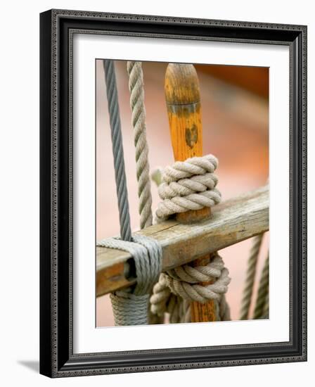 Ship Rigging, Lubeck, Germany-Russell Young-Framed Photographic Print