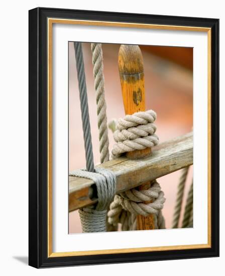 Ship Rigging, Lubeck, Germany-Russell Young-Framed Photographic Print