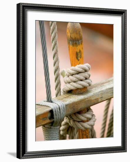 Ship Rigging, Lubeck, Germany-Russell Young-Framed Photographic Print