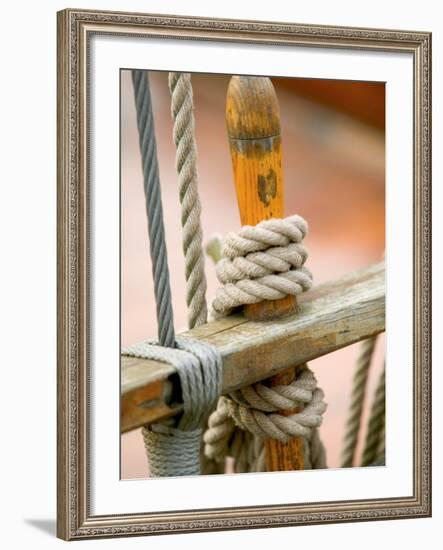 Ship Rigging, Lubeck, Germany-Russell Young-Framed Photographic Print