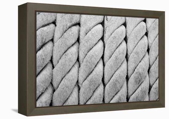 Ship Ropes Sack As Black And White Color-surawutob-Framed Stretched Canvas