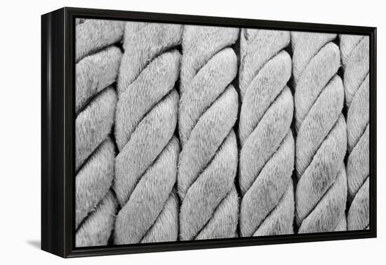 Ship Ropes Sack As Black And White Color-surawutob-Framed Stretched Canvas