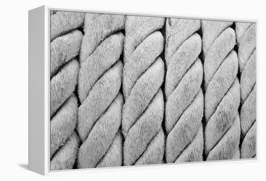 Ship Ropes Sack As Black And White Color-surawutob-Framed Stretched Canvas