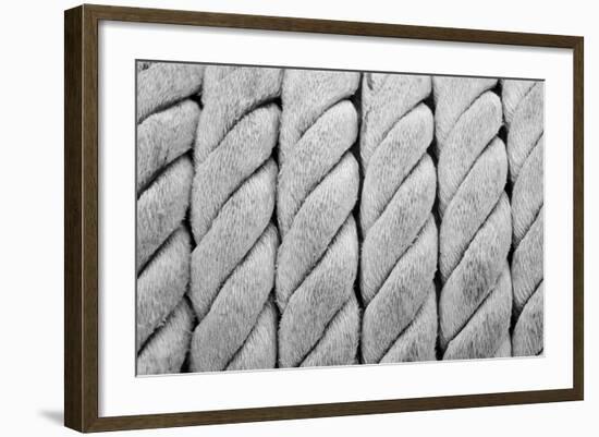 Ship Ropes Sack As Black And White Color-surawutob-Framed Premium Giclee Print