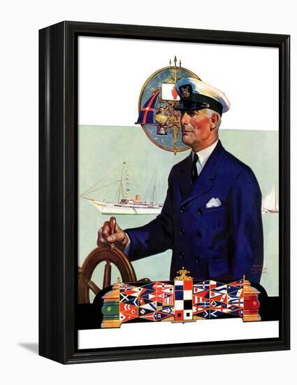 "Ship's Captain,"July 28, 1934-Edgar Franklin Wittmack-Framed Premier Image Canvas