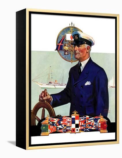 "Ship's Captain,"July 28, 1934-Edgar Franklin Wittmack-Framed Premier Image Canvas