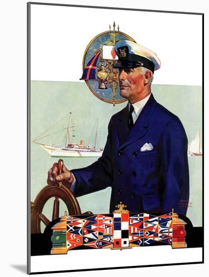 "Ship's Captain,"July 28, 1934-Edgar Franklin Wittmack-Mounted Giclee Print