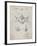 Ship Steering Wheel Patent-Cole Borders-Framed Art Print