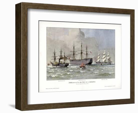 Ship Types from the First Half of the 19th Century-Willy Stower-Framed Giclee Print