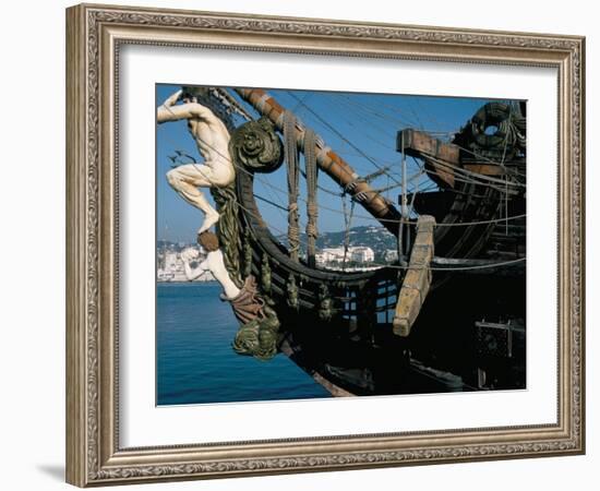 Ship Used in the Film 'Pirates', Cannes, Alpes Maritimes, Cote d'Azur, Provence, France-Bruno Barbier-Framed Photographic Print