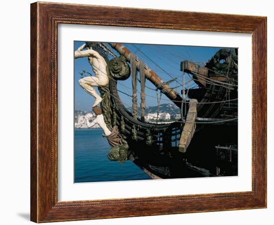 Ship Used in the Film 'Pirates', Cannes, Alpes Maritimes, Cote d'Azur, Provence, France-Bruno Barbier-Framed Photographic Print