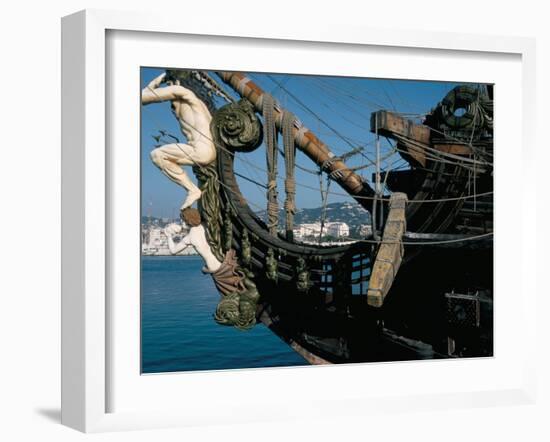 Ship Used in the Film 'Pirates', Cannes, Alpes Maritimes, Cote d'Azur, Provence, France-Bruno Barbier-Framed Photographic Print