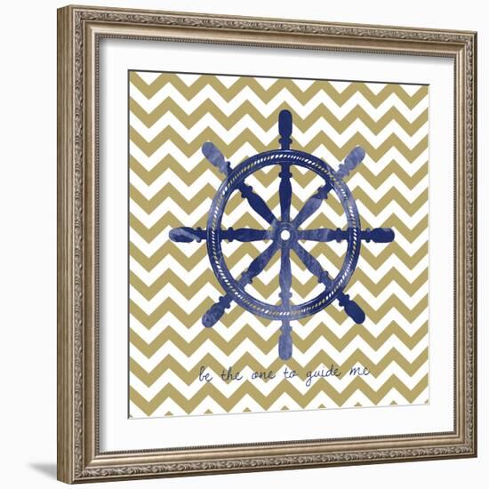 Ship Wheel 2-Erin Clark-Framed Giclee Print