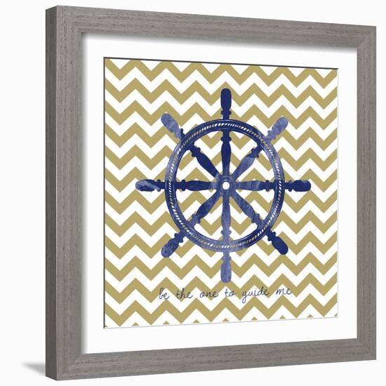 Ship Wheel 2-Erin Clark-Framed Giclee Print