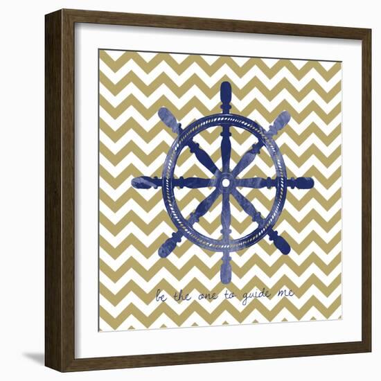 Ship Wheel 2-Erin Clark-Framed Giclee Print