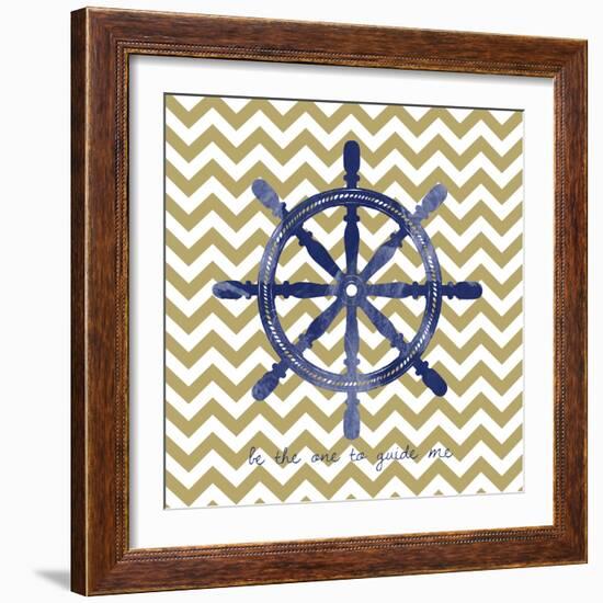 Ship Wheel 2-Erin Clark-Framed Giclee Print