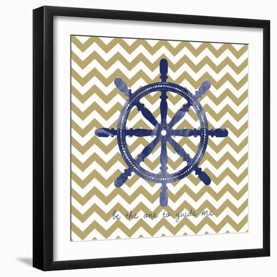 Ship Wheel 2-Erin Clark-Framed Giclee Print