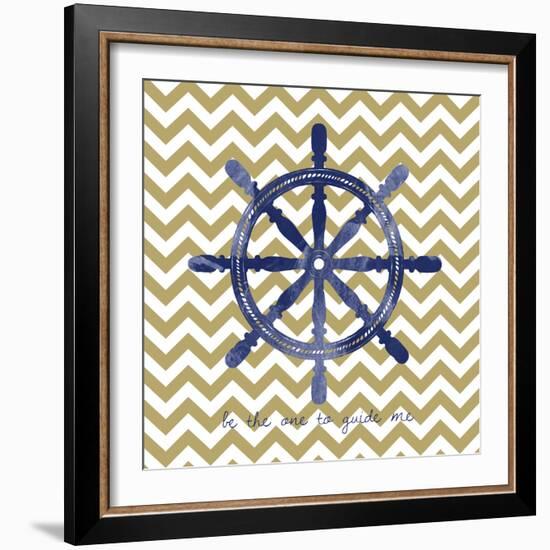 Ship Wheel 2-Erin Clark-Framed Giclee Print