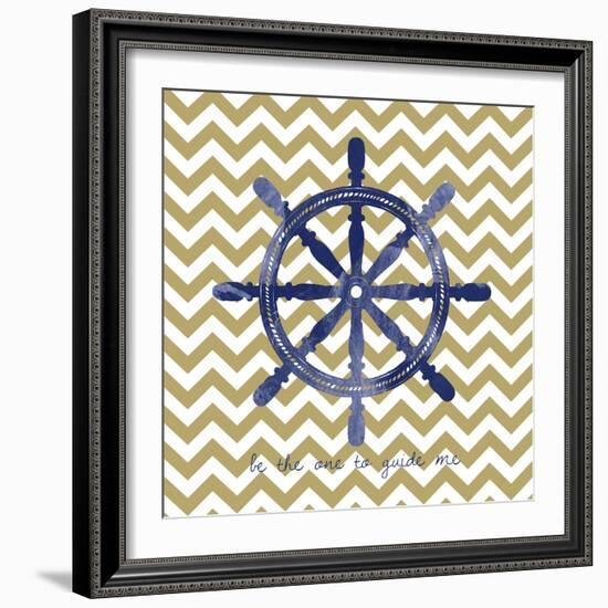 Ship Wheel 2-Erin Clark-Framed Giclee Print