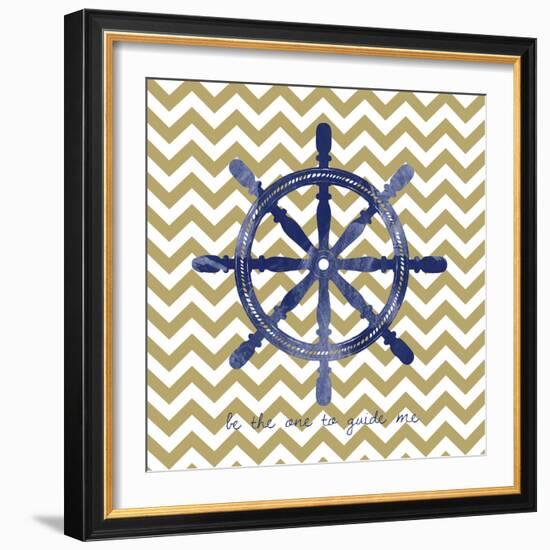 Ship Wheel 2-Erin Clark-Framed Giclee Print