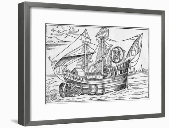 Ship with Gimballed Chair, 16th Cent.-Middle Temple Library-Framed Photographic Print