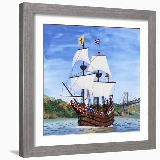 Ship-Kestrel Michaud-Framed Giclee Print